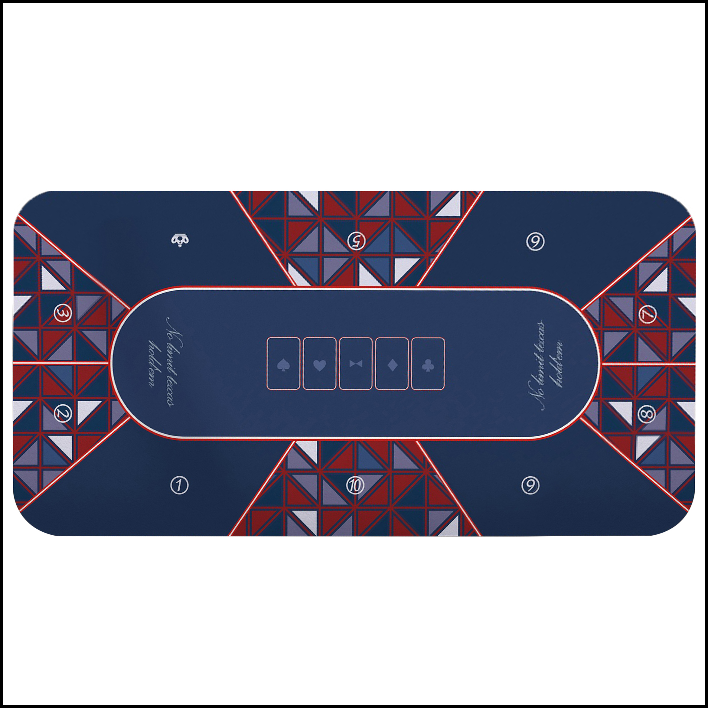 Party Games App - 120x60cm/180x90cm Texas Hold 'Em Poker Game