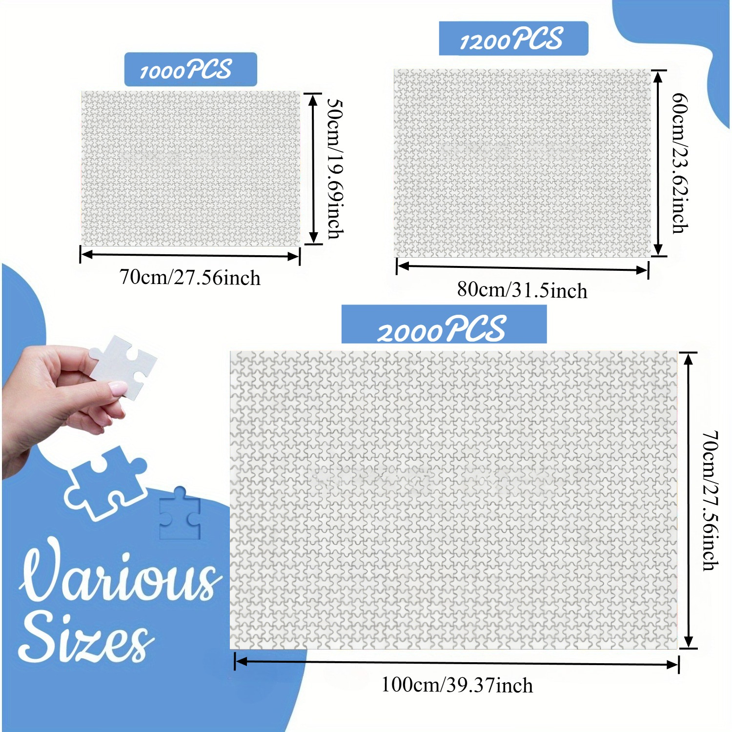 500/1000/1200/2000 PCS Puzzle  - مراجعة Party Games Indian وسعره