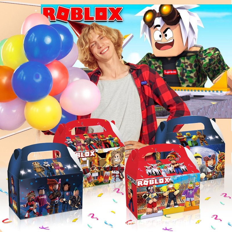 12Pcs/Set Roblox Theme Game Bi - مراجعة Party Games In Roblox وسعره