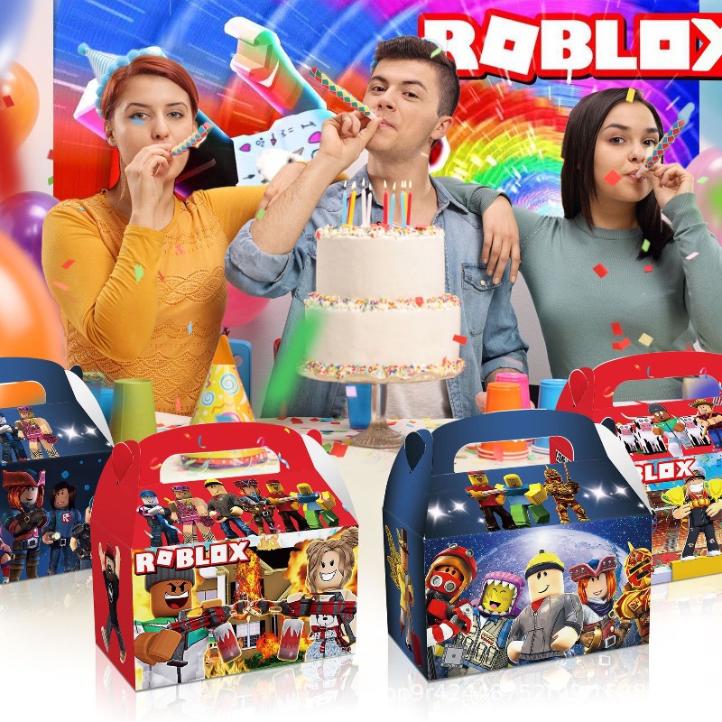 12Pcs/Set Roblox Theme Game Bi - مراجعة Party Games In Roblox وسعره