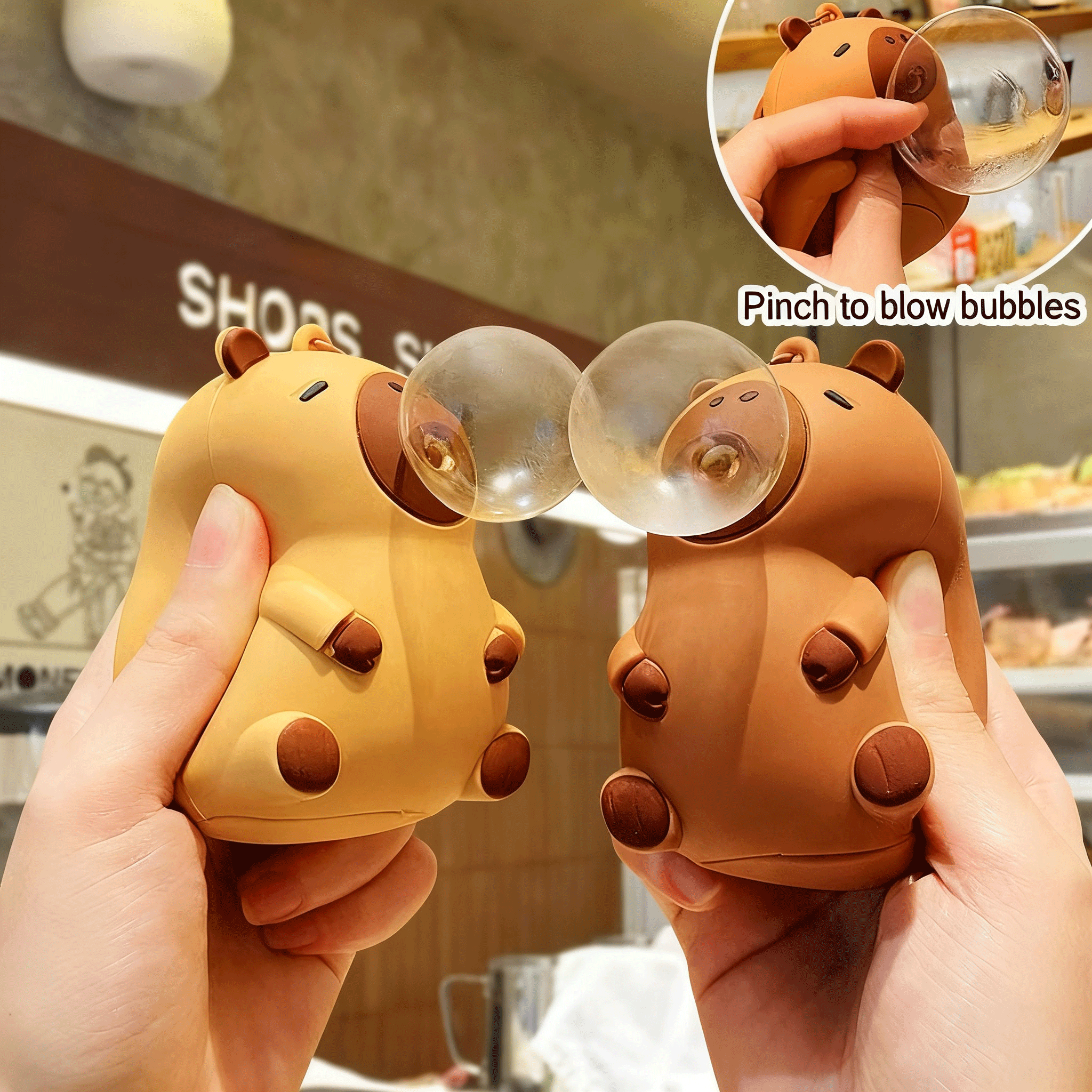 Capybara Doll Pinch Pendant To - مراجعة Kids Party Games وسعره