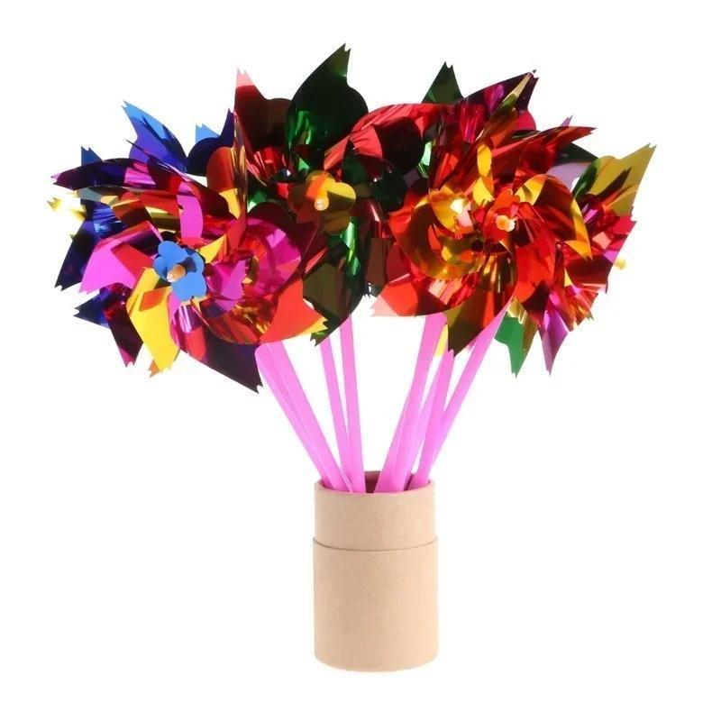6Pcs Plastic Windmill Pinwheel - مراجعة Games Garden Party وسعره