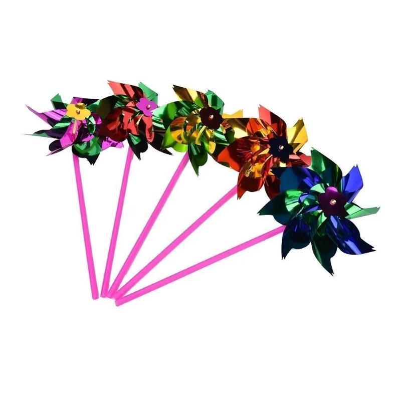 6Pcs Plastic Windmill Pinwheel - مراجعة Games Garden Party وسعره