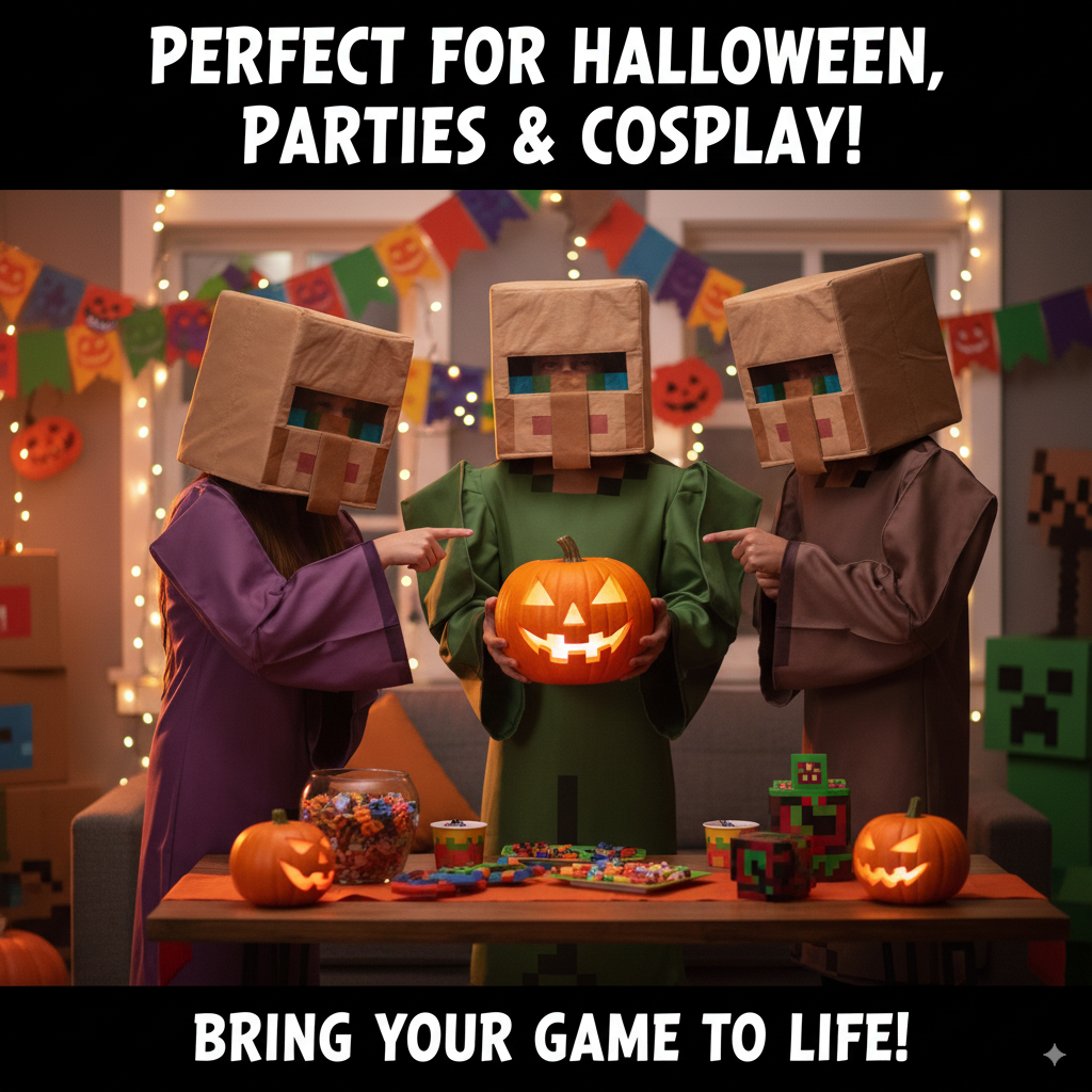 Kids Pixel World Halloween Cos - مراجعة Kids Party Games وسعره