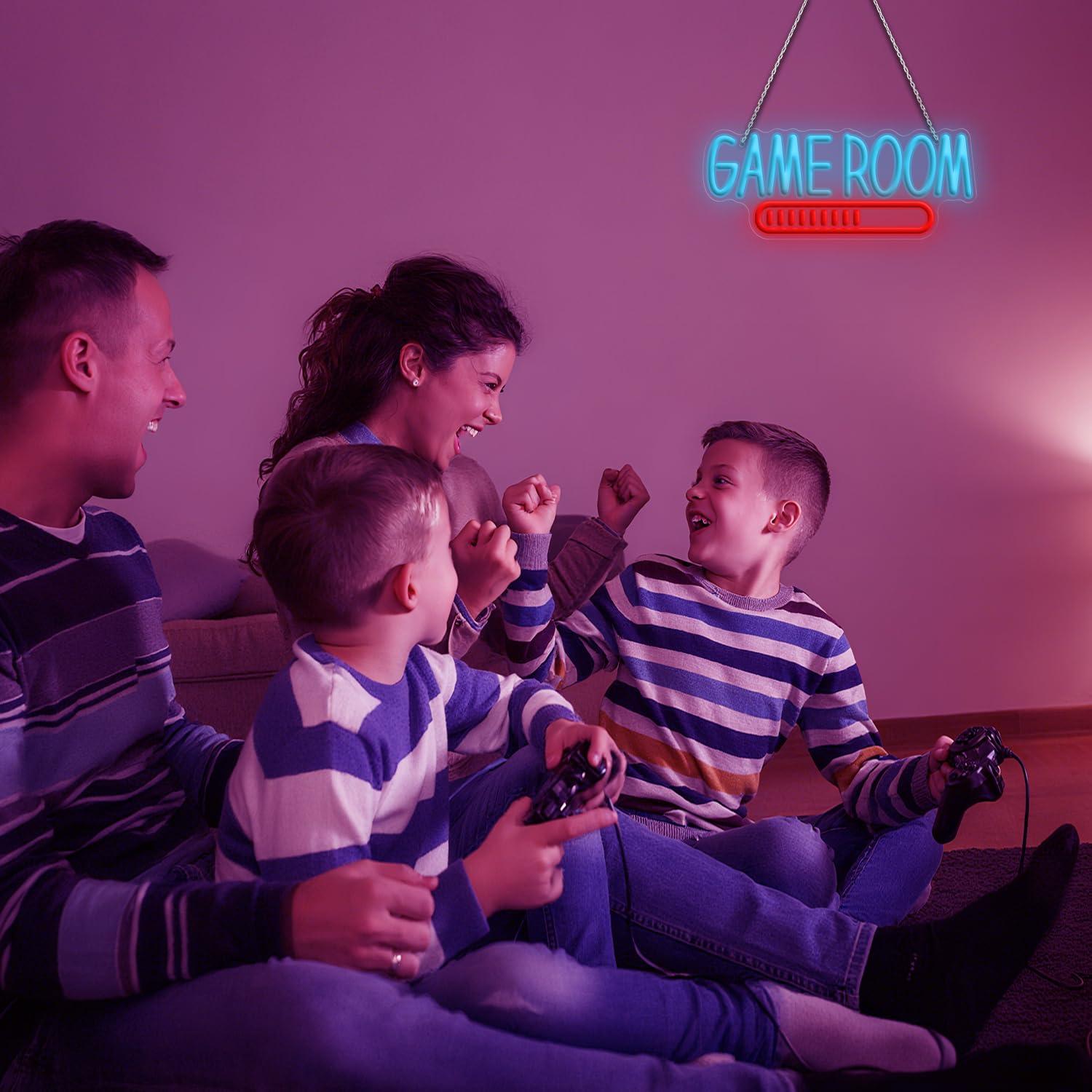 Game Room Neon Sign USB Powere - مراجعة Kids Party Games وسعره