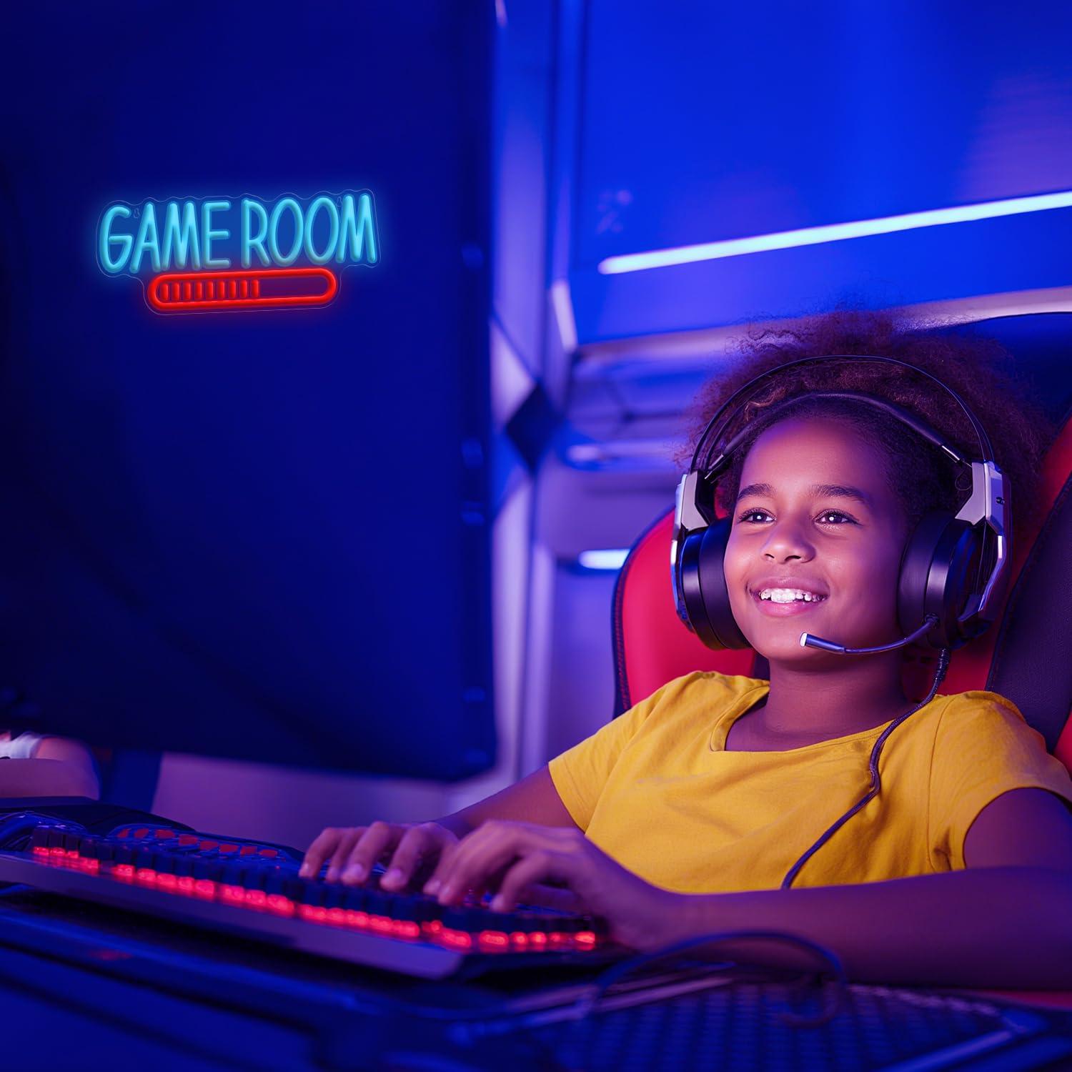 Game Room Neon Sign USB Powere - مراجعة Kids Party Games وسعره