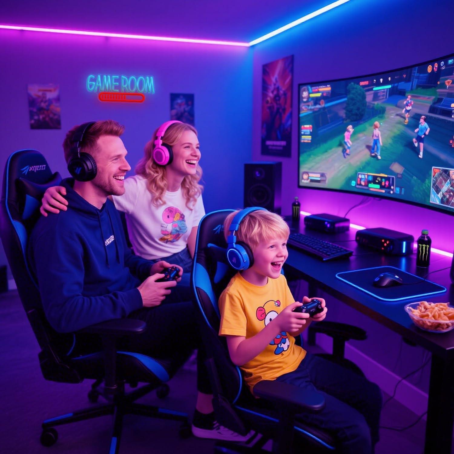 Game Room Neon Sign USB Powere - مراجعة Kids Party Games وسعره