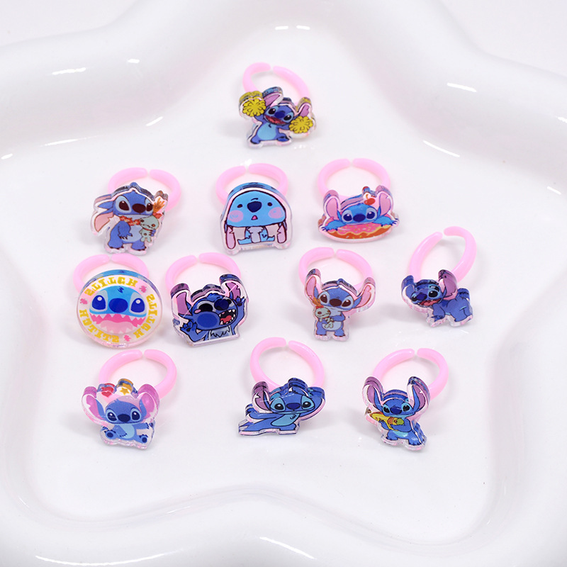 Stitch Acrylic Ring 10/20pcs K - مراجعة Kids Party Games وسعره
