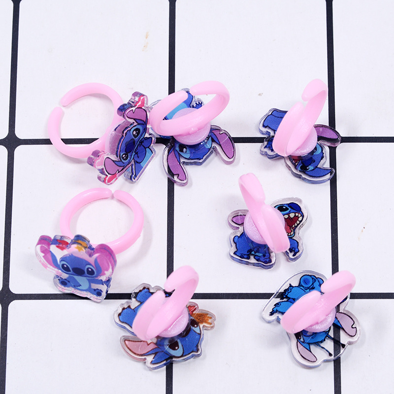 Stitch Acrylic Ring 10/20pcs K - مراجعة Kids Party Games وسعره
