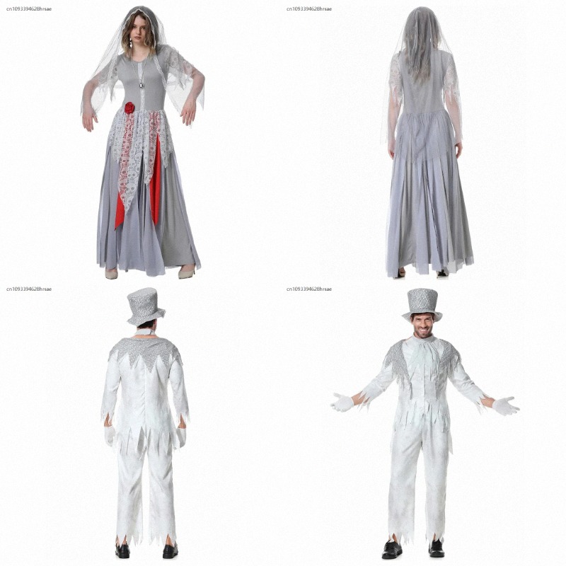 Couple Ghost Wedding Suit Hall - مراجعة Zombie Party Games For Adults وسعره