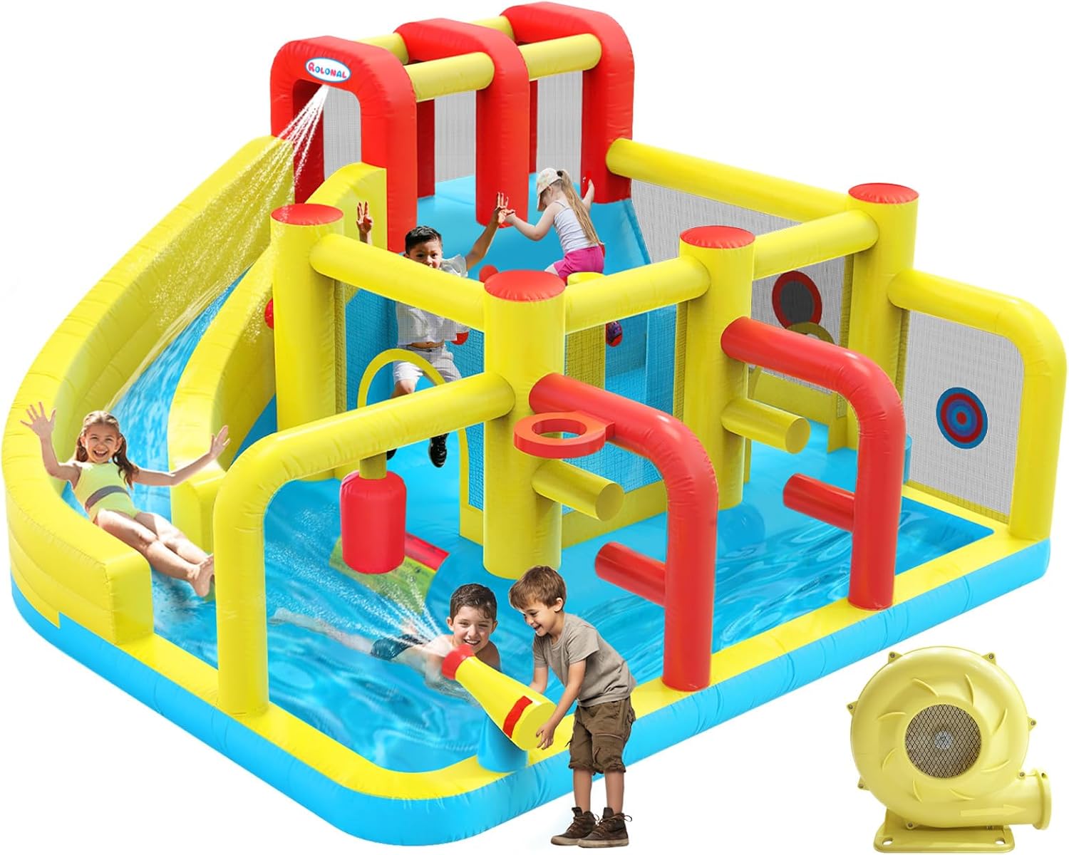 Kids Inflatable Water Slide Bo - مراجعة Kids Party Games وسعره