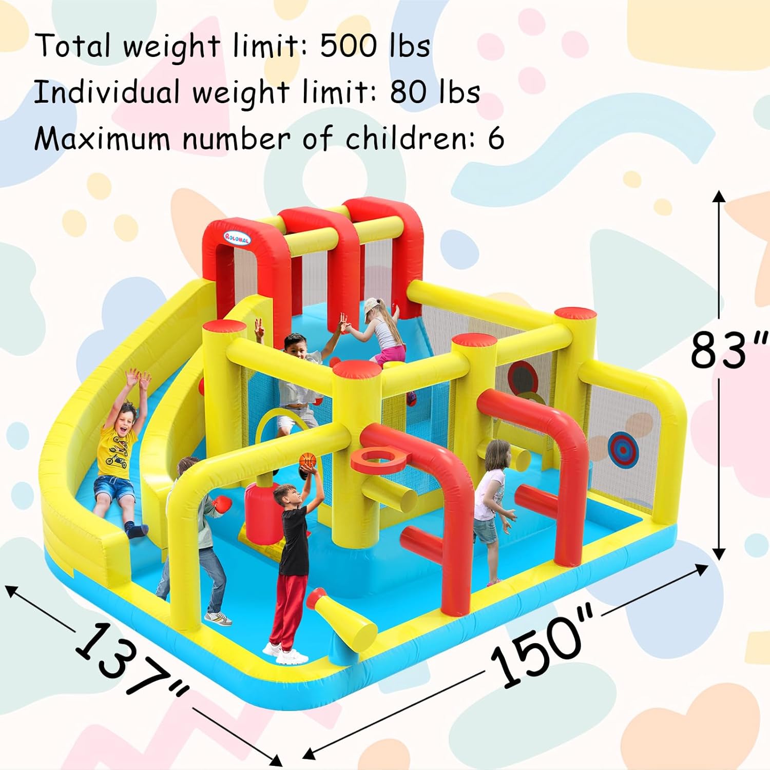 Kids Inflatable Water Slide Bo - مراجعة Kids Party Games وسعره