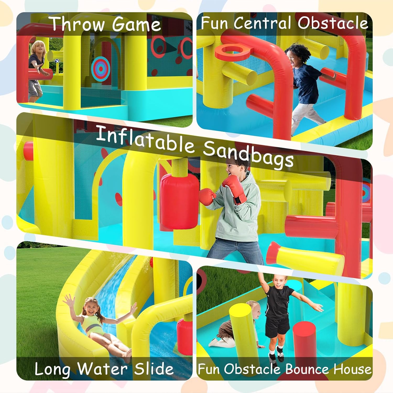 Kids Inflatable Water Slide Bo - مراجعة Kids Party Games وسعره