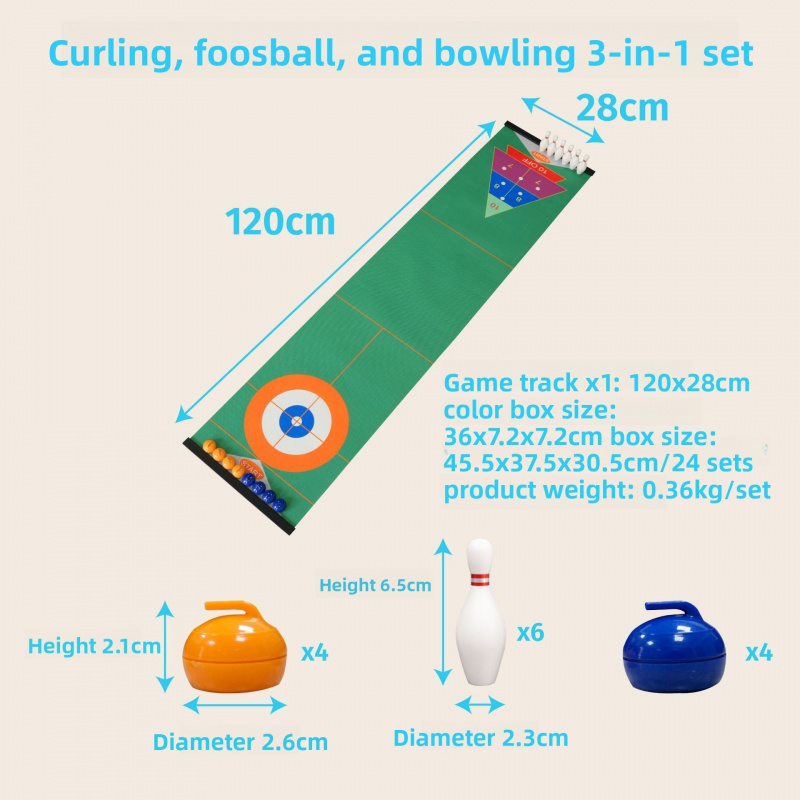 Curling Tabletop Game Set, Min - مراجعة Party Games Mini وسعره