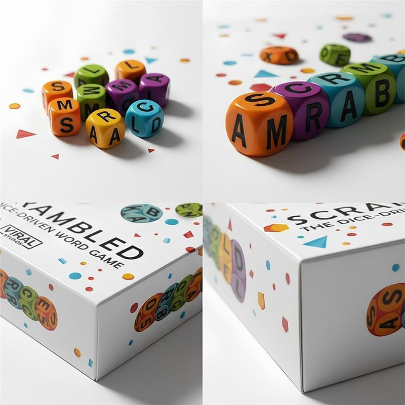 Best-Scrambled Dice Word Game  - مراجعة Party Games Best وسعره