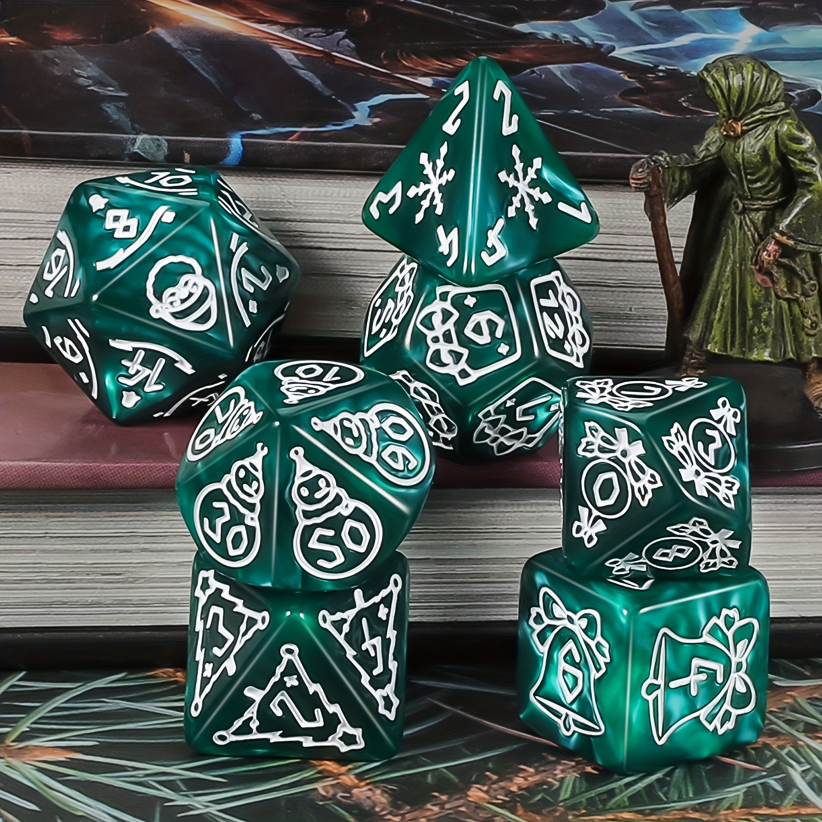 DND Dice Set -7pc Christmas Po - مراجعة Party Games App وسعره